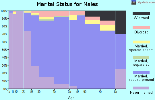 La Palma marital status for males