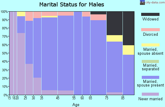 Signal Mountain marital status for males