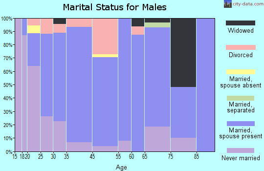 South Fulton marital status for males