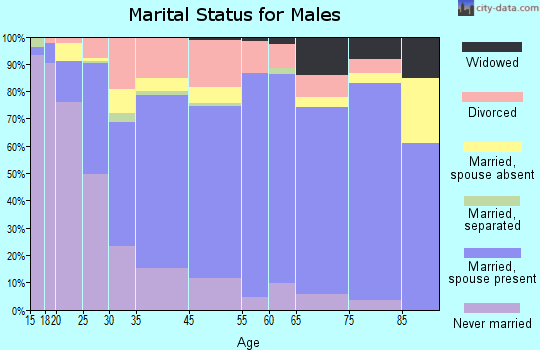 Springfield marital status for males