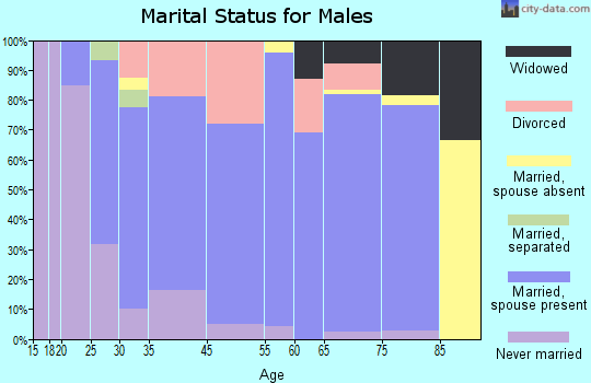 Sweetwater marital status for males