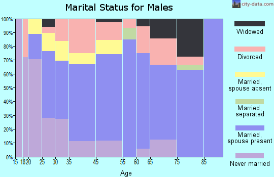 Tazewell marital status for males