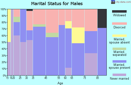 Tellico Plains marital status for males