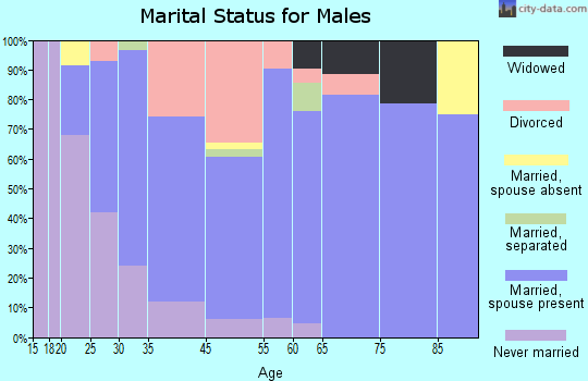 Watertown marital status for males