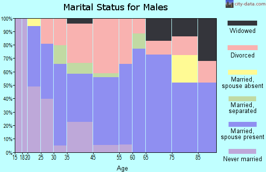 Woodbury marital status for males