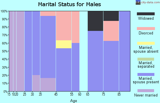 Yorkville marital status for males