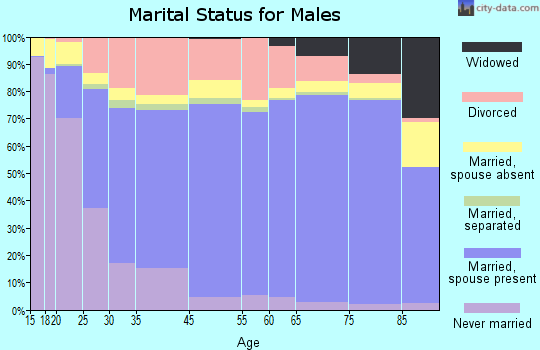 Abilene marital status for males
