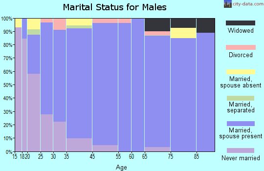 Abram-Perezville marital status for males