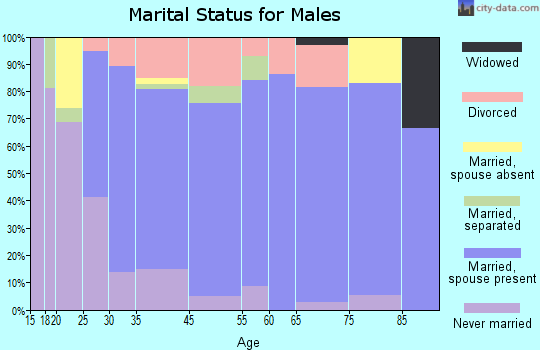Alamo Heights marital status for males