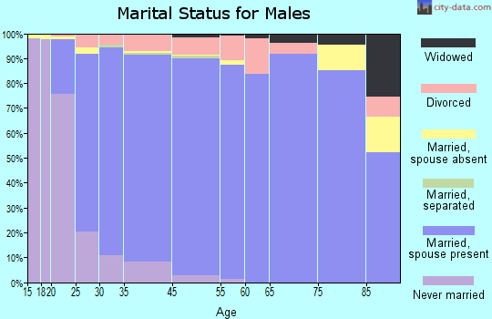 Allen marital status for males