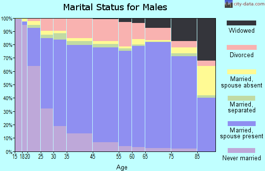 Amarillo marital status for males