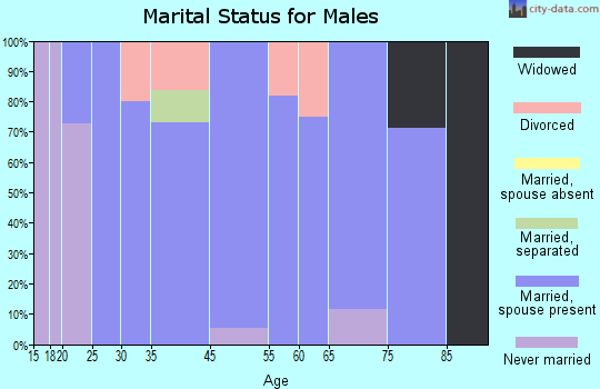 Annetta North marital status for males