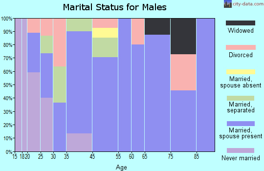Avery marital status for males