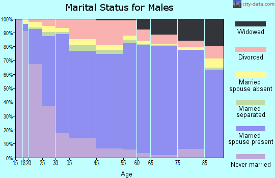 Baytown marital status for males