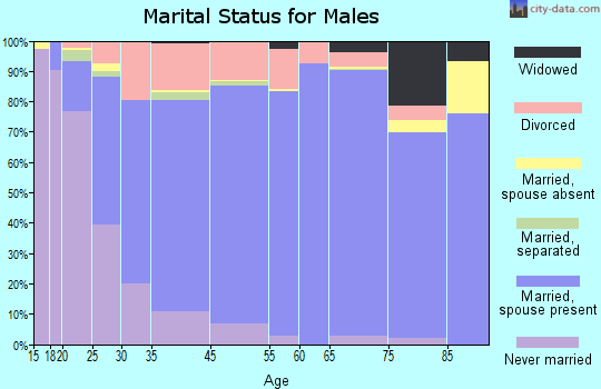 Benbrook marital status for males