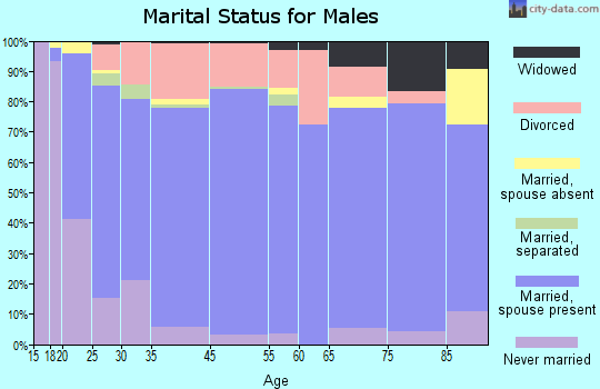 Borger marital status for males