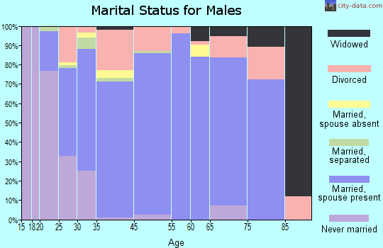 Bridge City marital status for males