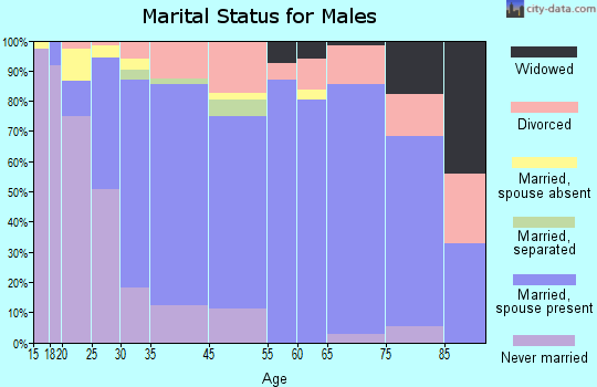 Lincoln marital status for males