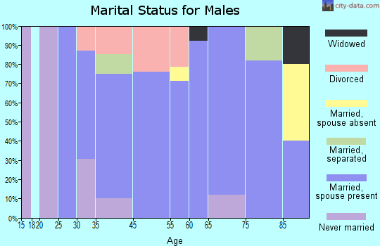 Buffalo Gap marital status for males