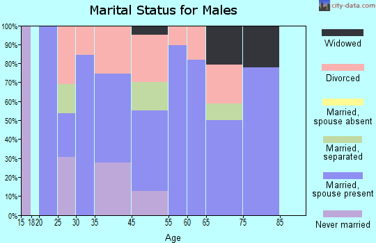 Buffalo Springs marital status for males
