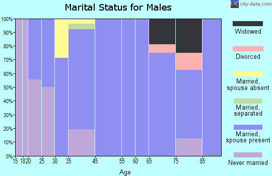 Burton marital status for males