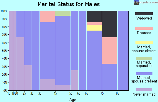 Byers marital status for males