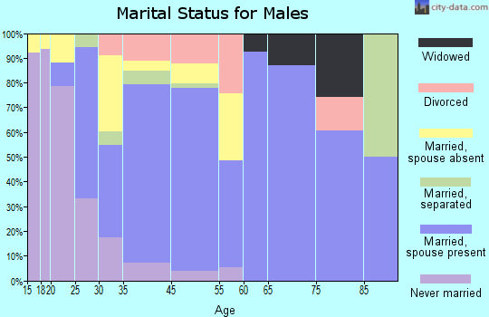 Canutillo marital status for males