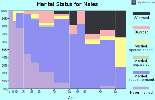 Carrizo Springs marital status for males