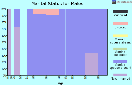 Channing marital status for males
