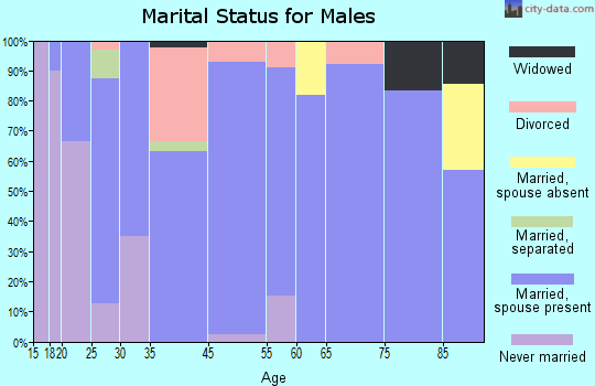 Chico marital status for males