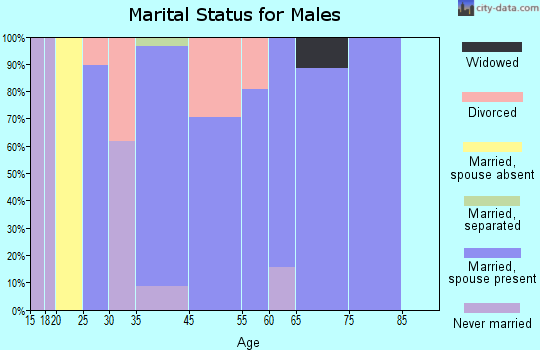 Littlerock marital status for males