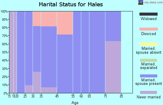 Circle D-KC Estates marital status for males