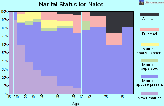 Cockrell Hill marital status for males