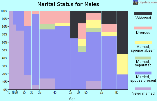 Colorado City marital status for males