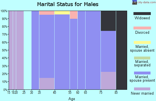Cross Mountain marital status for males
