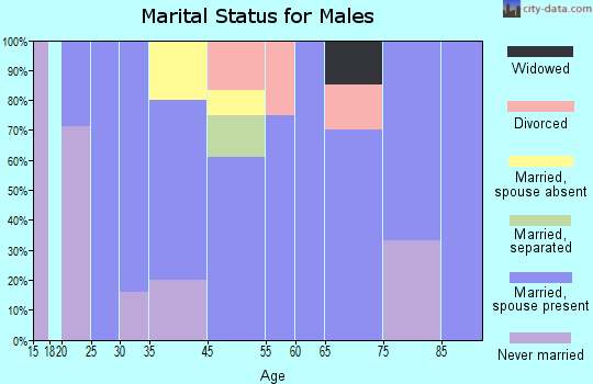 Dickens marital status for males