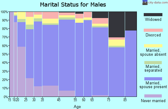 Eagle Pass marital status for males