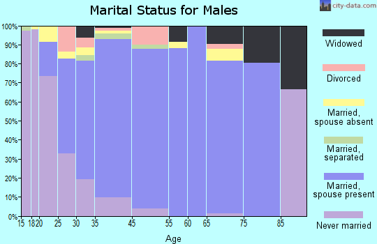 Eidson Road marital status for males