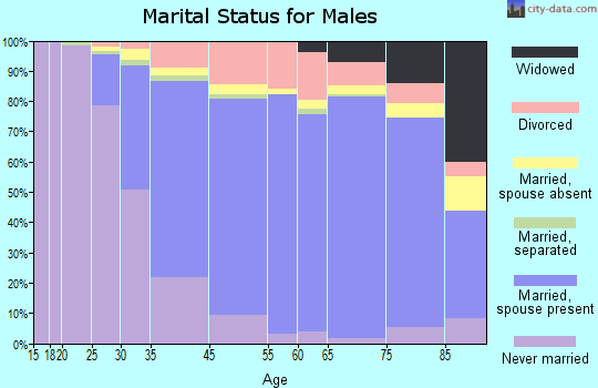 Los Gatos marital status for males