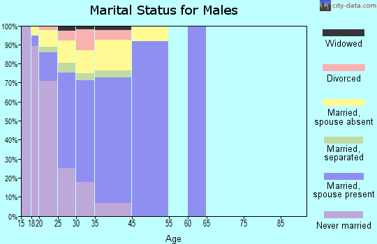 Fort Bliss marital status for males