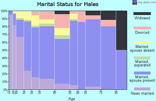 Galena Park marital status for males