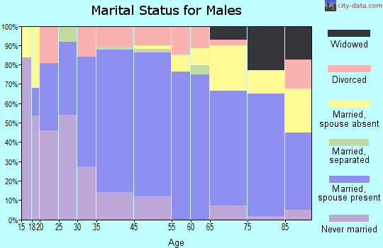 Goldthwaite marital status for males