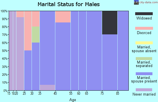Grandfalls marital status for males