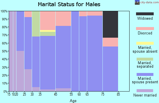 Grape Creek marital status for males