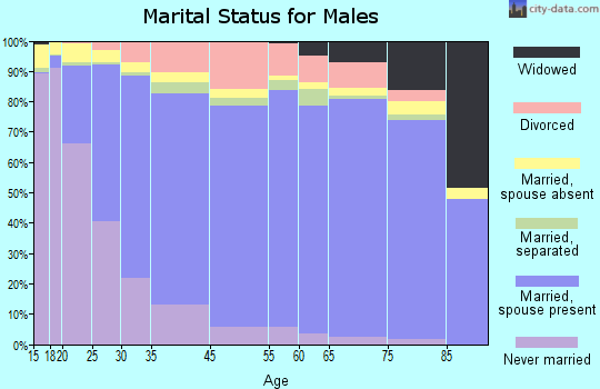 Harlingen marital status for males
