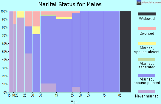 Haslet marital status for males