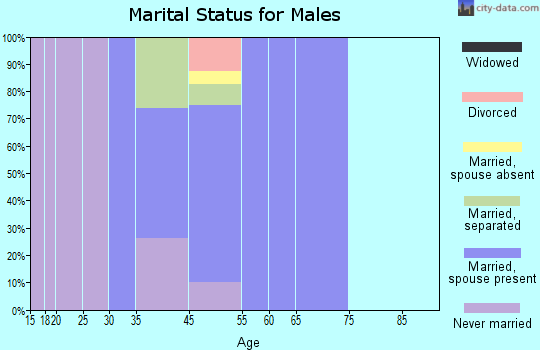 Hays marital status for males