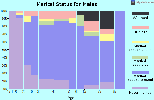 Hebbronville marital status for males