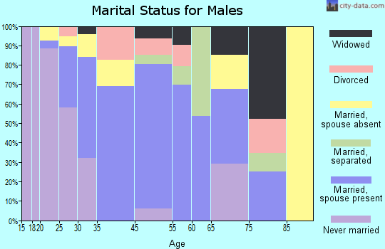 Hempstead marital status for males