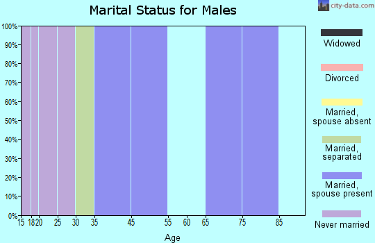 Hilltop marital status for males